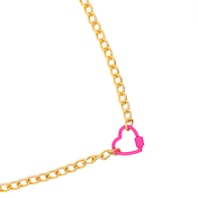 Cargar imagen en el visor de la galería, Cadena Corazón Esmaltado

