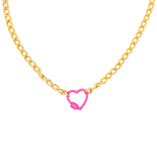 Cargar imagen en el visor de la galería, Cadena Corazón Esmaltado
