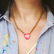 Cargar imagen en el visor de la galería, Cadena Corazón Esmaltado
